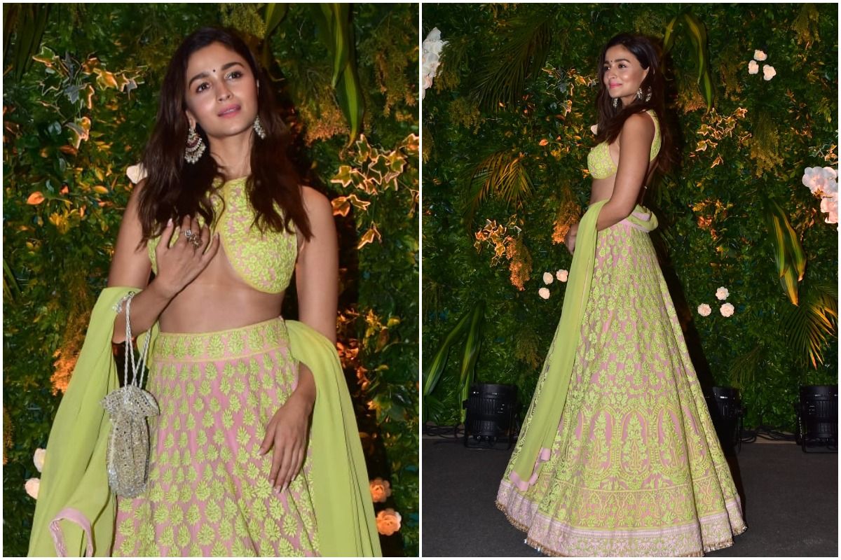 Alia Bhatt Xxx Photos - Alia Bhatt Wears The Most Sexy Looking Blouse With Her Neon Lehenga at  Anushka Ranjan-Aditya Seal