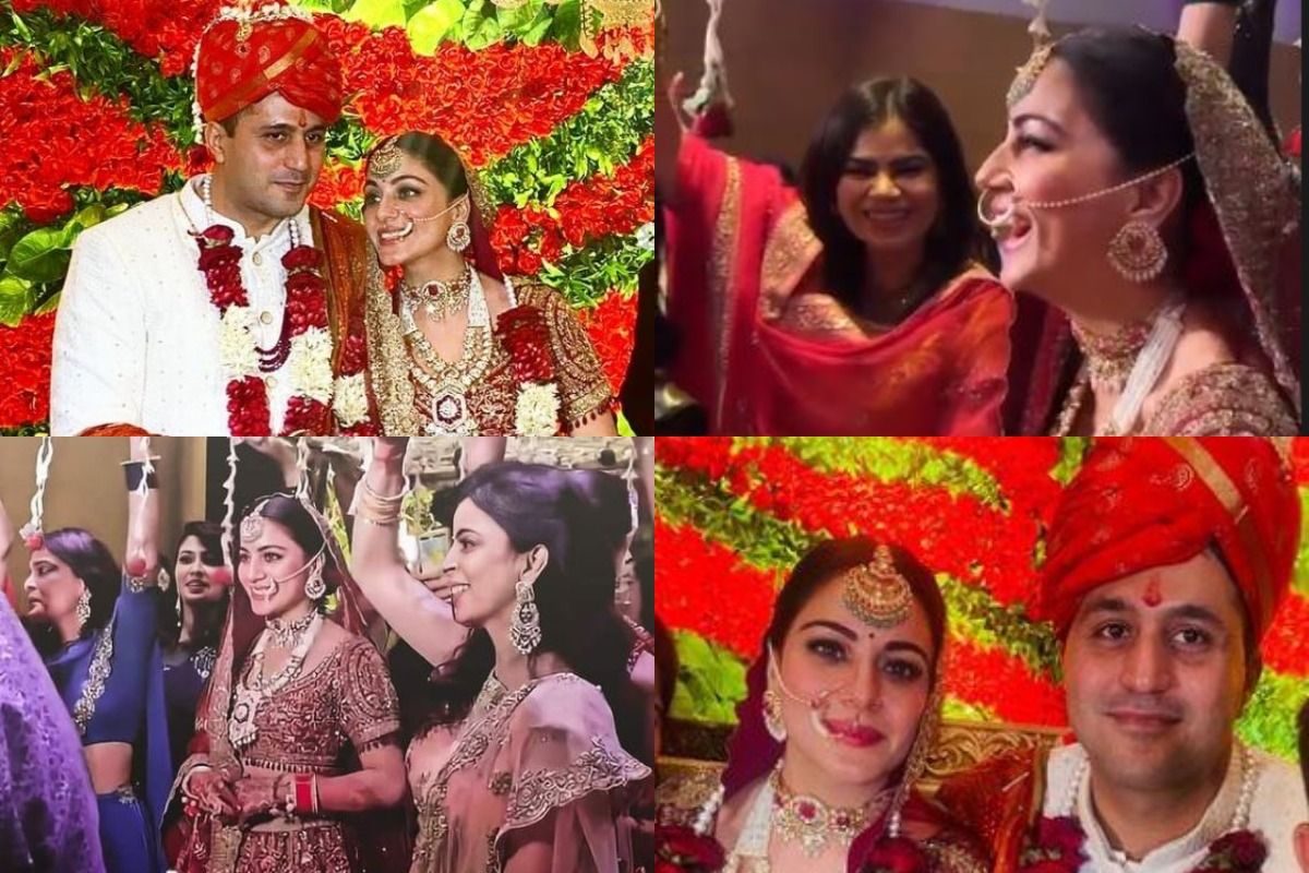 Shraddha Arya Turns Royal Bride In Deep Red-gold Lehenga, See Wedding 