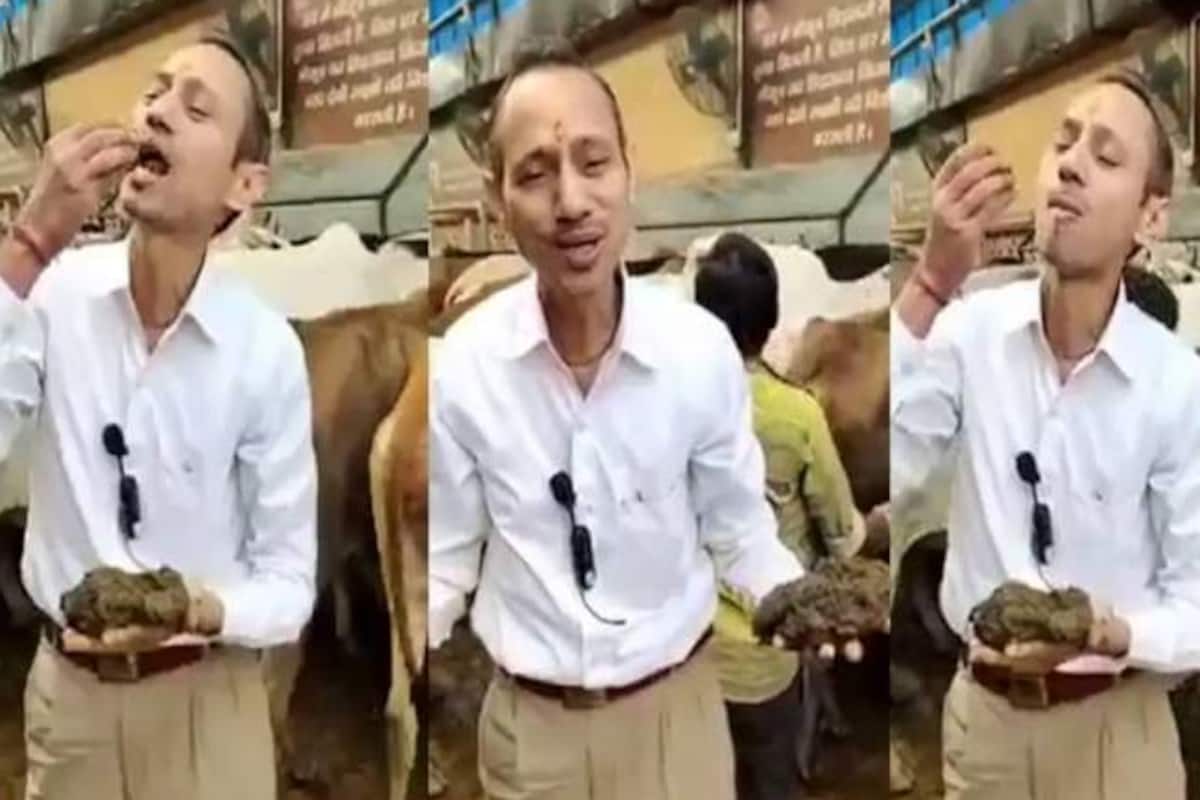 Doctor Eats Cow Dung on Camera &amp; Claims It Purifies Our Body, Mind &amp; Soul, Twitter Reacts | Watch