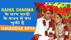 Bollywood Wedding Bells: Kundali Bhagya Fame Shraddha Arya Ties Knot With Delhi-Based Naval Officer Rahul Sharma | Watch Video