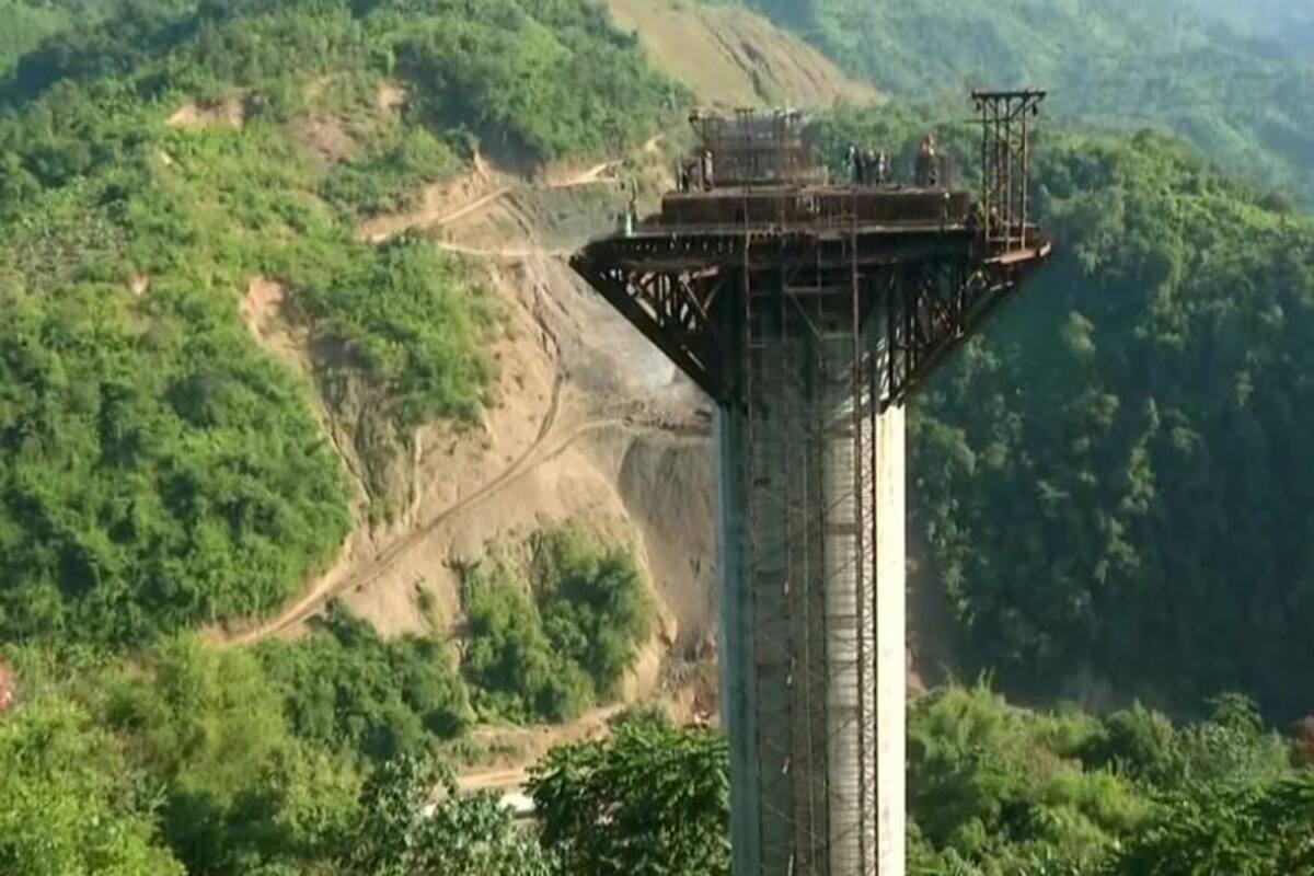 1200px x 800px - Indian Railways Builds World's Tallest Bridge Pier in Manipur as Part of  Jiribam-Imphal Project | India.com
