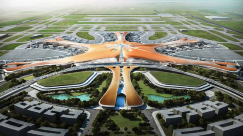Image of Beijing Daxing Airport Used For Noida Airport's Promotional Video