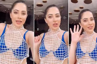 Urfi Javed Grooves To Gayle’s Song But Her Weird Outfit Once Again Grabs Attention, Fans Say 'Fruit Wali Jaali Pehni Hai'