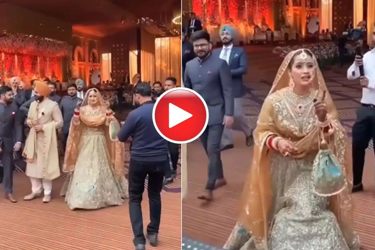 Viral Video: Bride and Groom Hit The Dance Floor as DJ Plays Their Favourite Punjabi Song. Watch