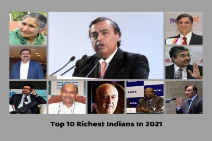 Top 10 richest Indians in 2021.