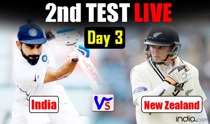 NZ 140/5 vs IND (276/7D) LIVE SCORE 2nd Test Day3 India New Zealand LIVE Match Stream Cricket Hotstar JIOTV Kohli Ashwin