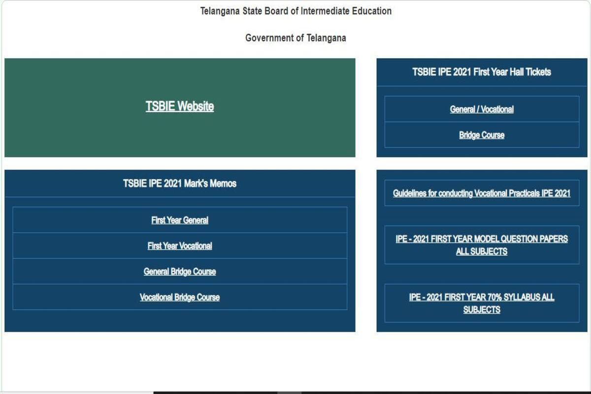 TS Inter 2nd Year Supply Results 2021 Manabadi ఫలితాలు TSBIE.cgg.gov.in