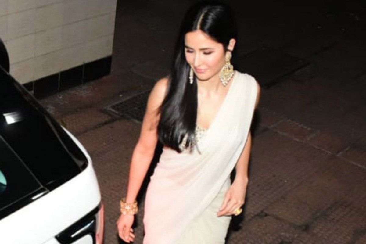 Katrina Kaif Chut Chudai Videos Hd - Katrina Kaif Wears White Saree For Her Court Marriage With Vicky Kaushal  And That Hot Backless