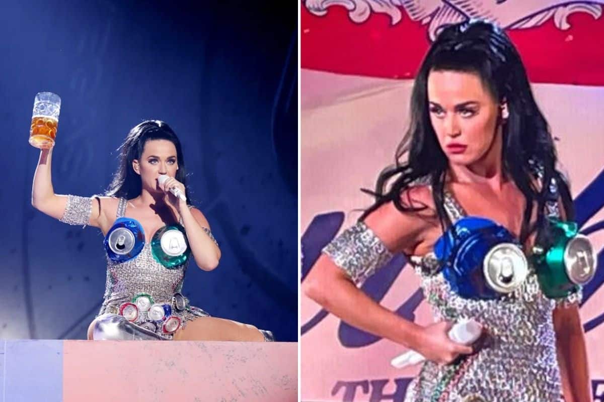 Katy Perry Just Wore a Bra Made of Beer Cans, And it Dispensed