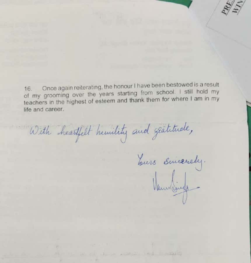 ‘Never lose hope’: Group Captain Varun Singh, who survived crash, in letter to his school