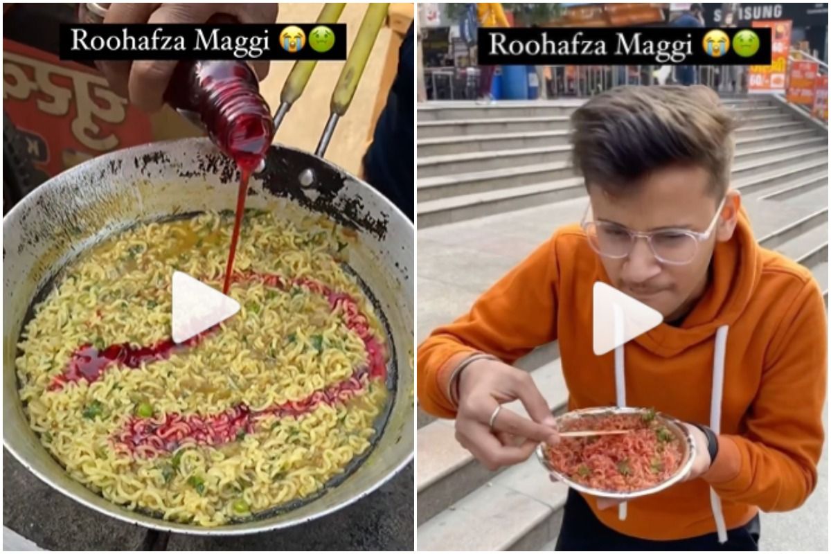 Viral Video: Street Vendor Makes Maggi With Rooh Afza, Internet Loses Its Mind | Watch