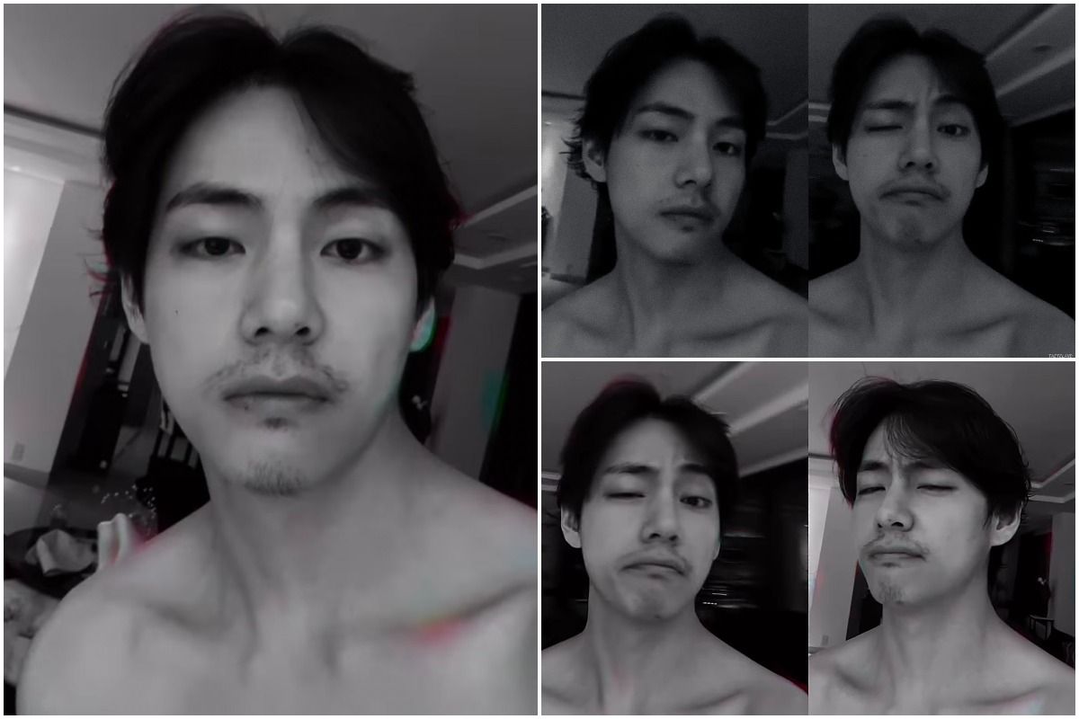 Hold Your Breath BTS V Looks Super Hot As He Goes Shirtless In His New  Beard Look