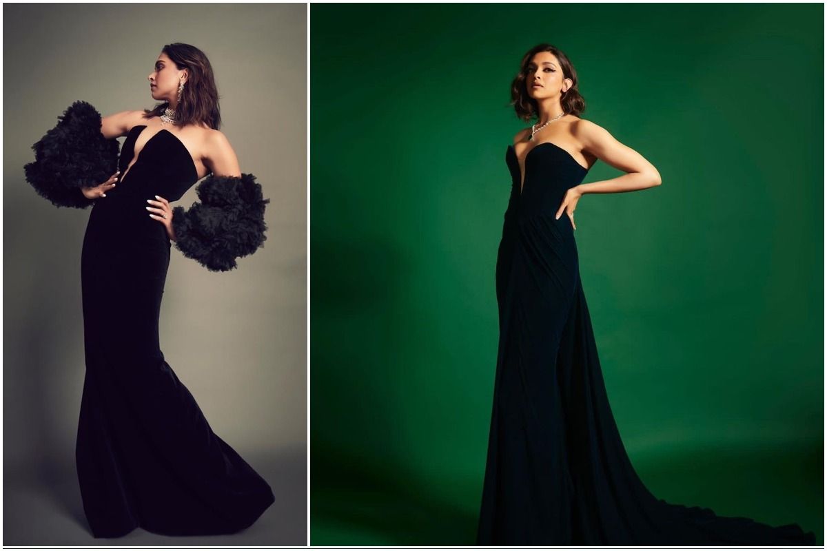 Oscar अवॉर्ड्स में दीपिका का ब्लैक मैजिक, ओपेरा ग्लव्स और पर्ल रिंग में  दिखा सुपरहिट लुक | Oscars 2023 Deepika Padukone in black gown see the  photos | TV9 Bharatvarsh