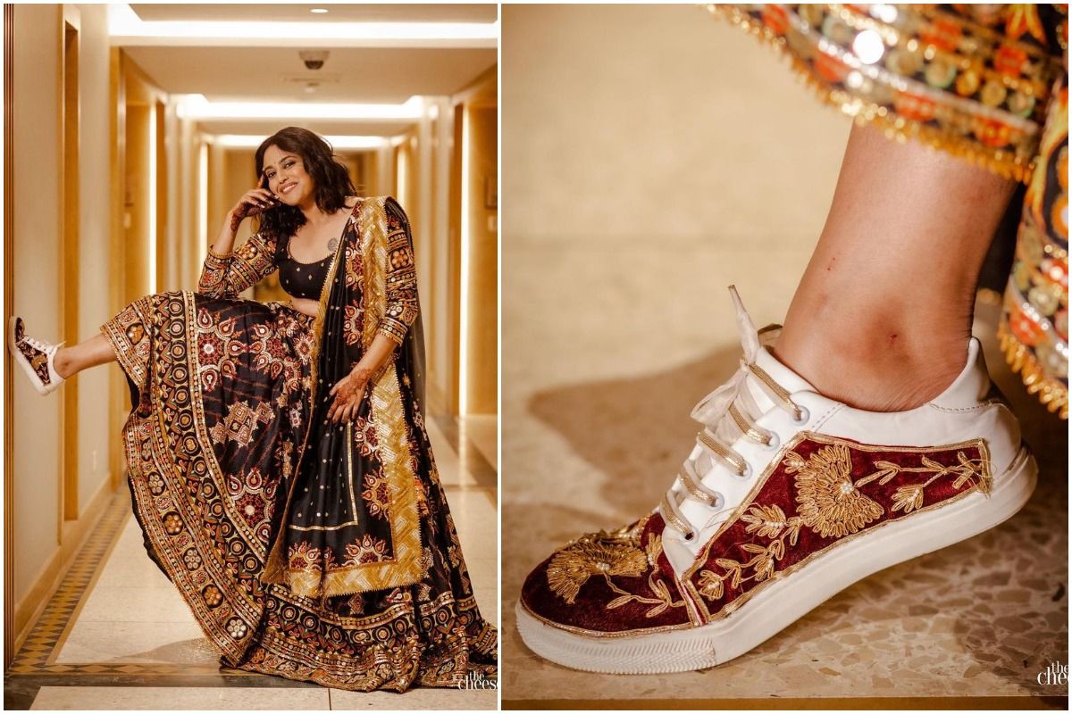 Basra Sneakers | Pearl Wedding Shoes for Trendy Indian Brides – aroundalways