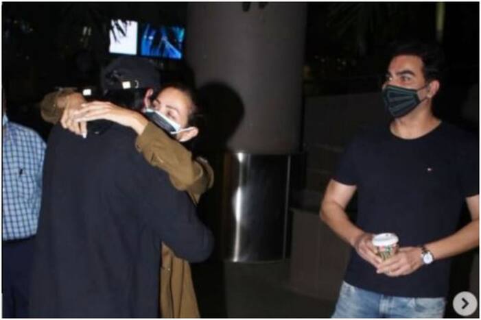 Malaika Arora And Ex Husband Arbaaz Khan Spotted Together At Airport To Receive Son Arhaan