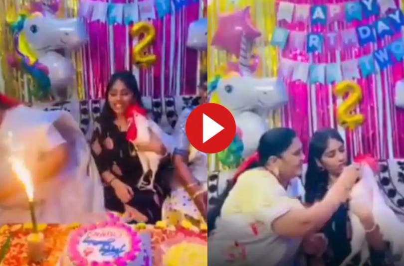 Viral Video: Family Celebrates The Birthday of Pet Chicken, Cuts Cake & Sings 'Happy Birthday' | Watch