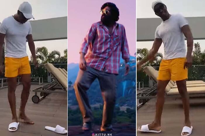 Dwayne Bravo dance on Allu arjun's film