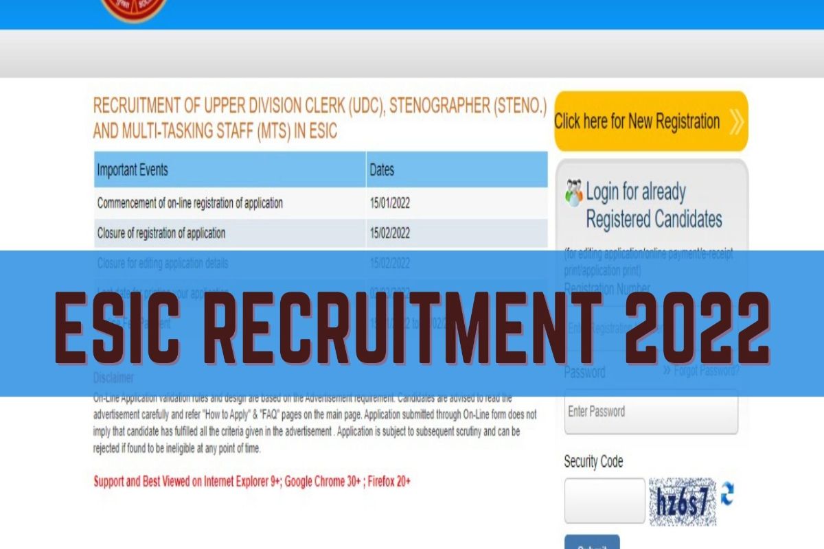 ESIC Recruitment 2022 Bumper Vacancies Notified For These Posts on