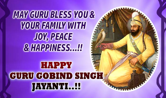 Whatsapp reads: May Guru Bless You & Your Family With Joy, Peace & Happiness…!! Happy Guru Gobind Singh Birthday..!!!