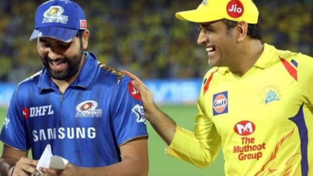 MS Dhoni with Rohit Sharma @ Twitter 1