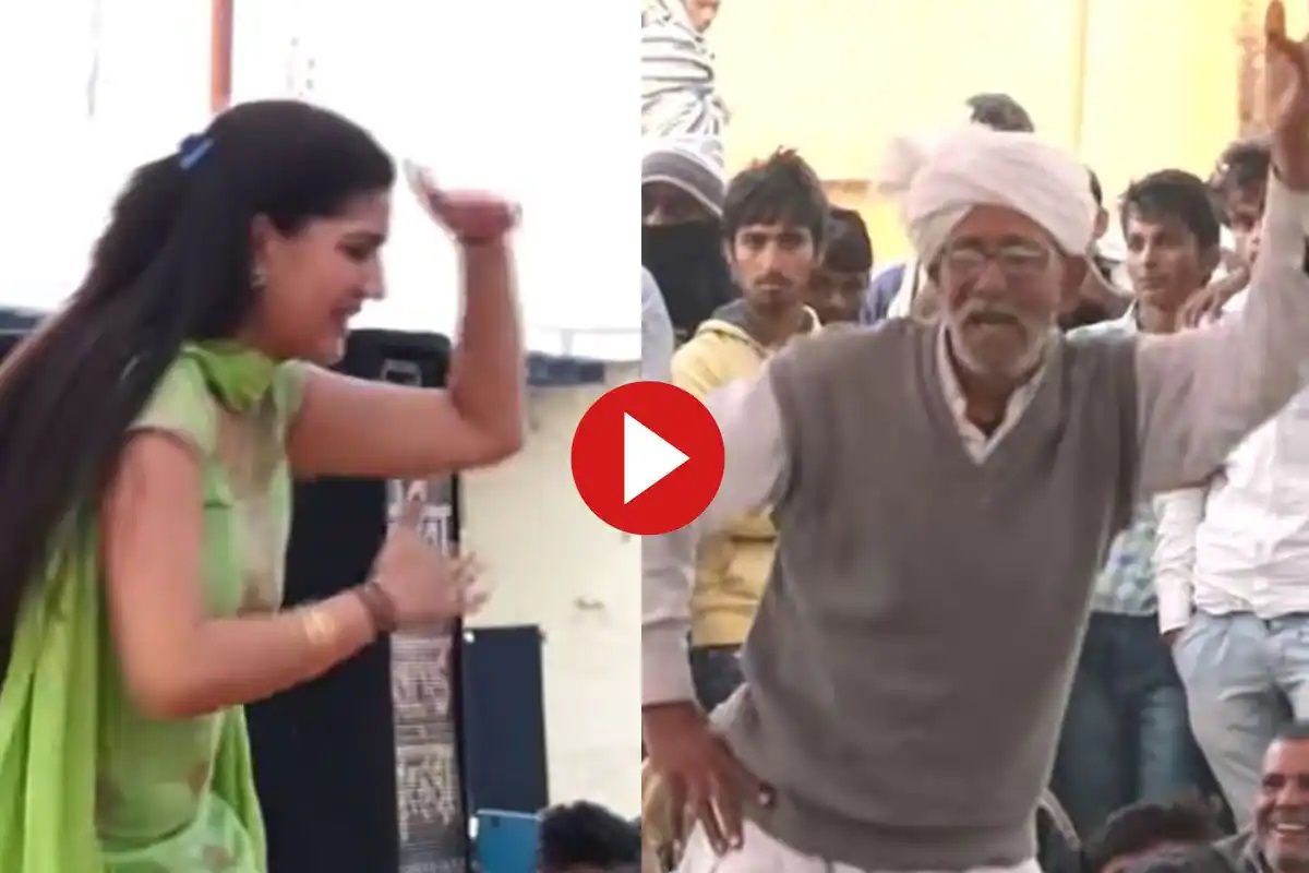Sapna Chaudhary Ki Bf Sex - Viral Video: Sapna Choudhary Dances on Stage as Old Man Dances in Audience.  Watch
