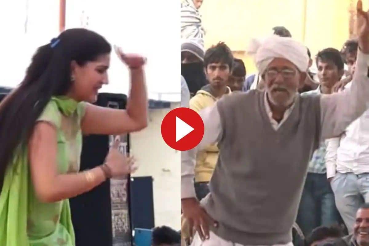 Sapna Choudhary Xxx Video Jabardasti - Viral Video: Sapna Choudhary Dances on Stage as Old Man Dances in Audience.  Watch