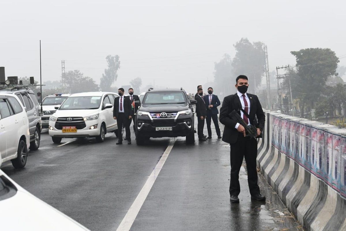 In a major security lapse, PM Modi's convoy was stranded on a flyover due to a blockade by protesters in Ferozepur on Jan 5.