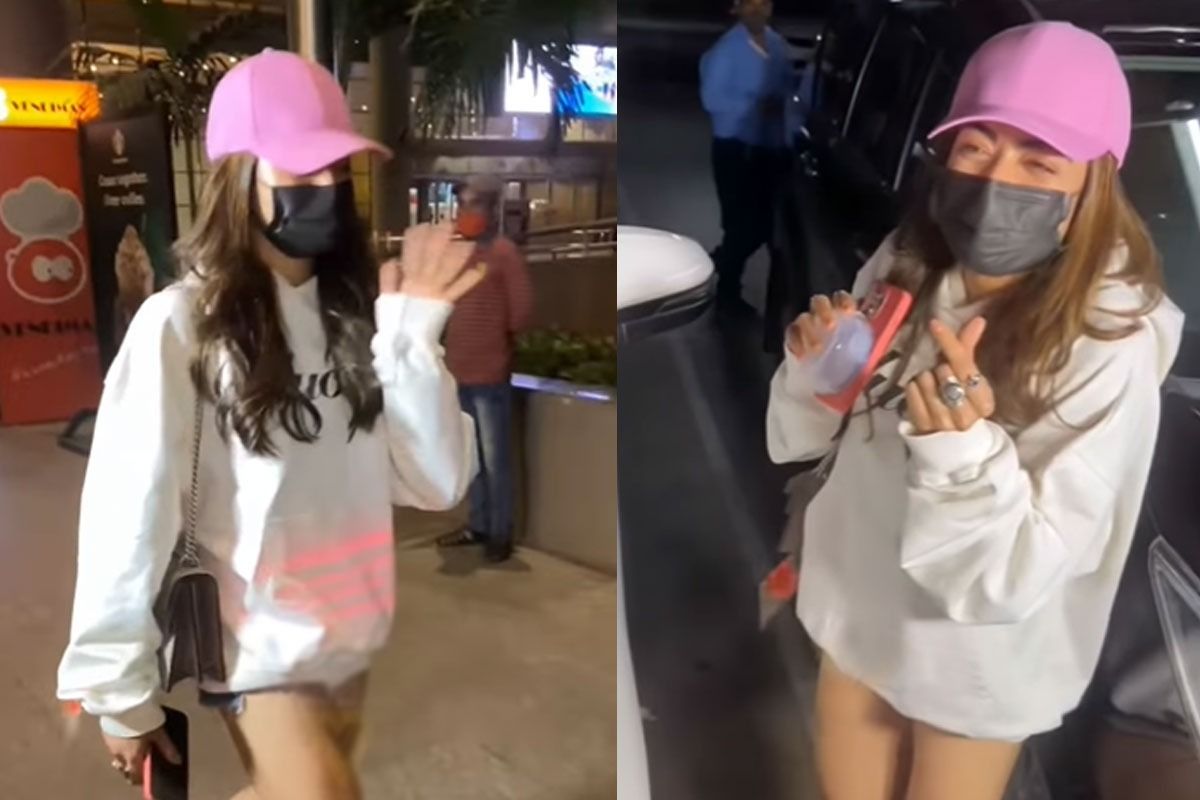 Rashmika Mandanna Spotted in Oversize Sweatshirt and Tiny Shorts, Netizens  Ask Thand Nahi Lagti Kya?