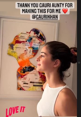 Gauri Khan Gifts a Uber Cool Wall Art to Ananya Pandey That Looks Like a Her Portrait