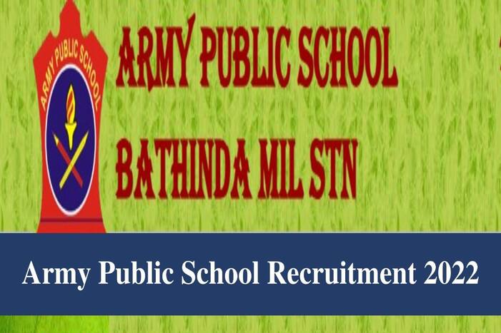 Army Public School Recruitment 2022