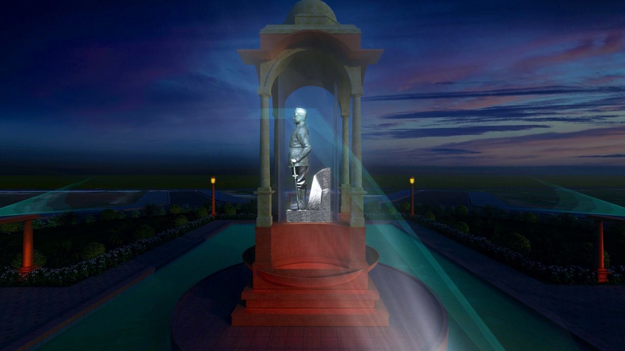 Netaji's Hologram statue