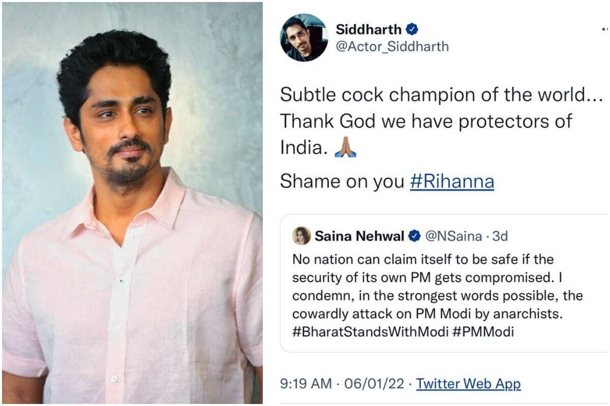 Saina Nehwal Sex Videos - Rang De Basanti Actor Siddharth Gets Massively Trolled For Calling Saina  Nehwal Subtle Cock Champion, Netizens Say Thats Crass Sexual Slur