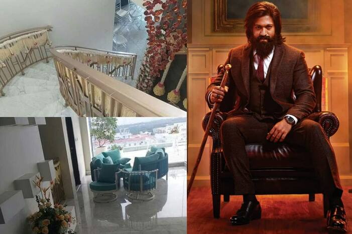 KGF के 'रॉकी भाई' का घर अंदर से महल लगता है, इतने करोड़ के घर में Yash जीते हैं राजाओं वाली लाइफ- Inside Photos