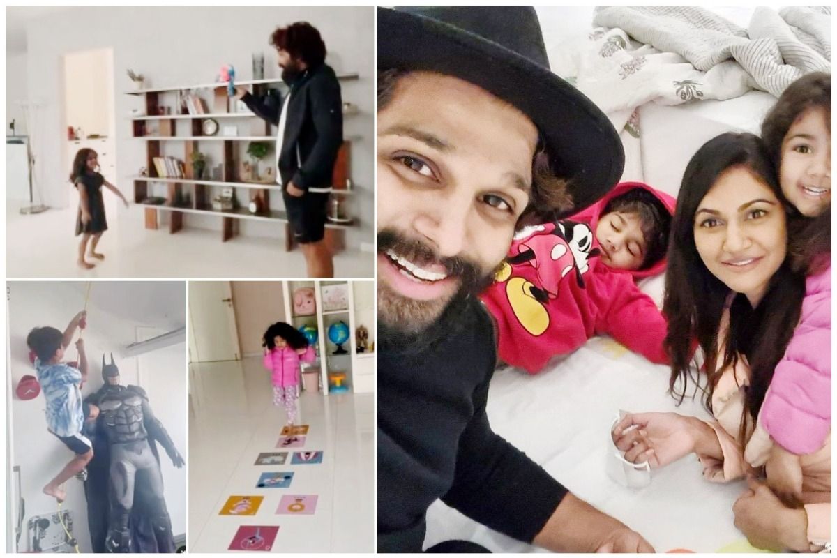 Inside Allu Arjun's House: White-Grey Walls, Playroom For Kids, Statement Shelves, And Kids' Laughter