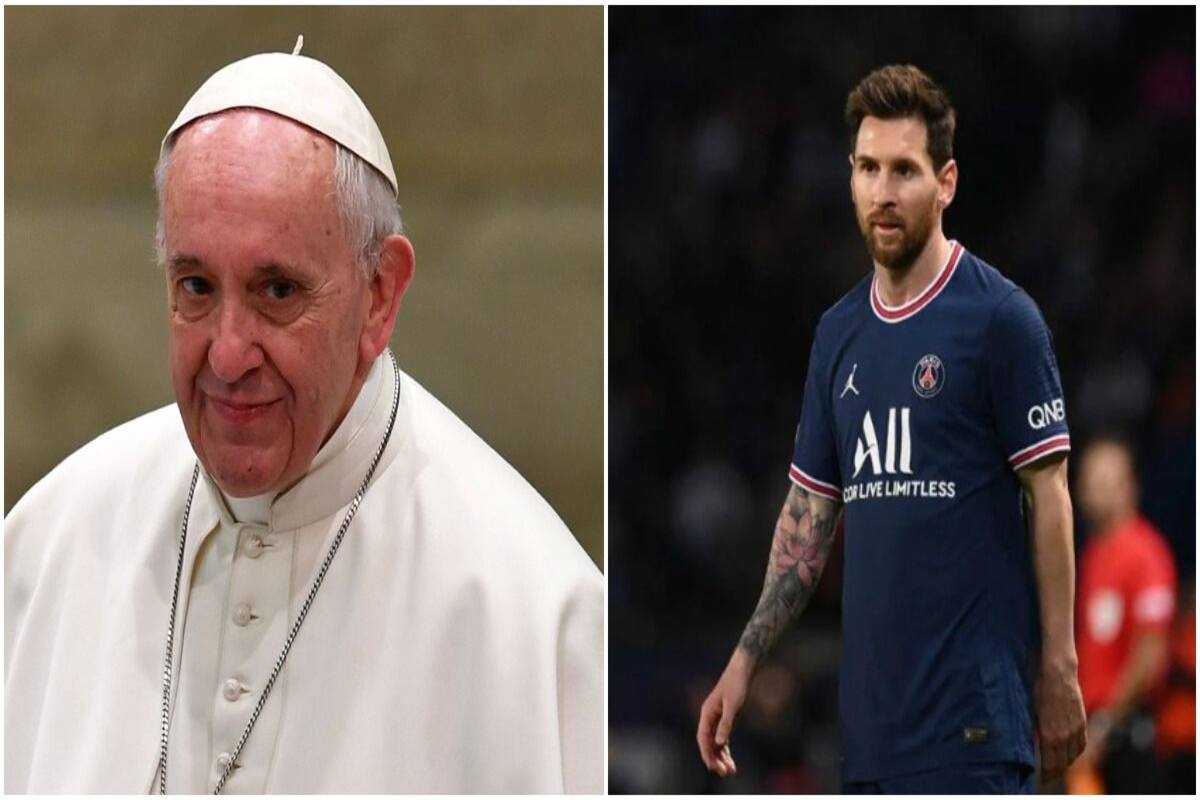 Pope gives football giant Lionel Messi signed shirt