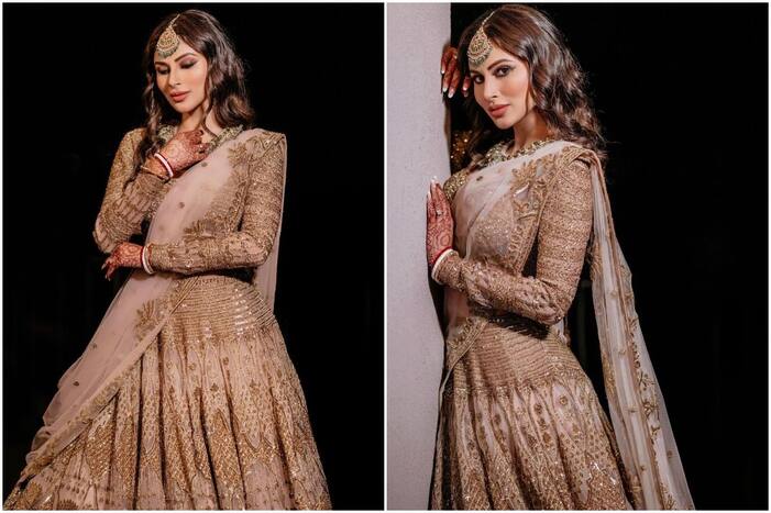 Mouni Roy Dazzles in Heavily Embellished Lehenga For Her Sangeet Ceremony. Picture Credits: Instagram (@imouniroy)
