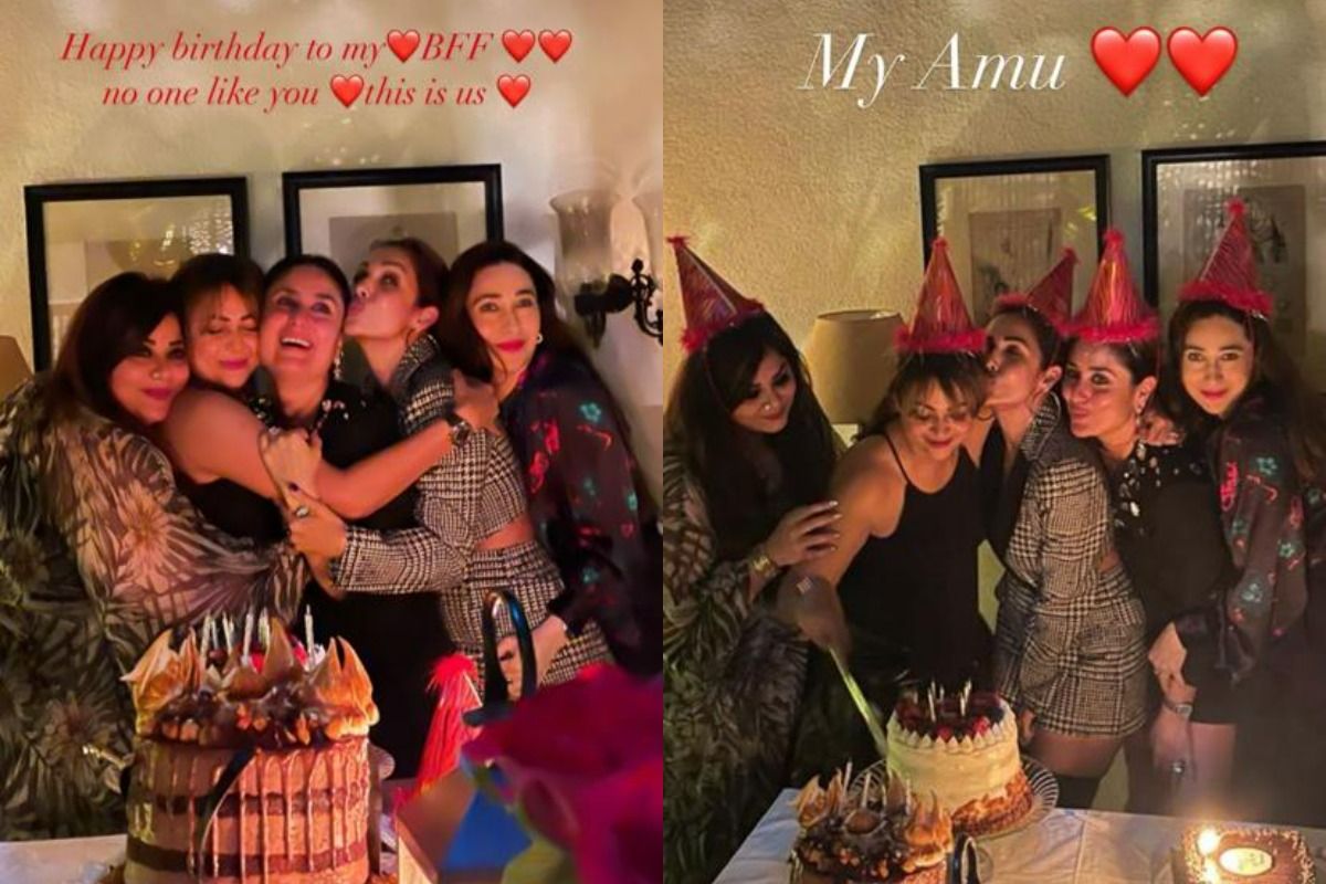 amrita arora cuts controversial cake people trolled her malaika arora  kareena kapoor, watch throwback video - जब अमृता अरोड़ा ने काटा था  अजीबोगरीब केक, वीडियो में मलाइका की हरकत ने कर दिया