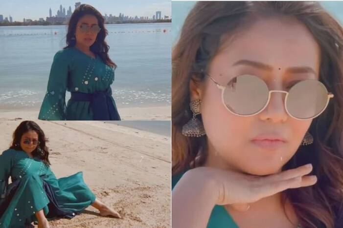Neha Kakkar Appreciates Pushpa by Sensuously Grooving to ‘Oo Antava’ at Dubai’s Beach - Viral Video