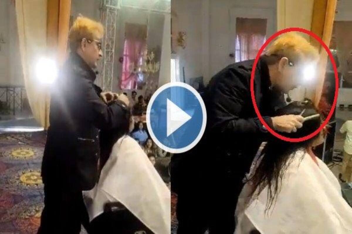 Hairstylist Jawed Habib Caught Spitting on Womans Hair, Says Iss Thook Mein  Jaan Hai | Video Surfaces