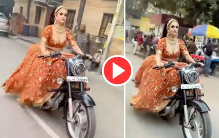 Viral Video: Bride Drives Bullet Before Wedding, Her Swag Impresses The Internet | Watch