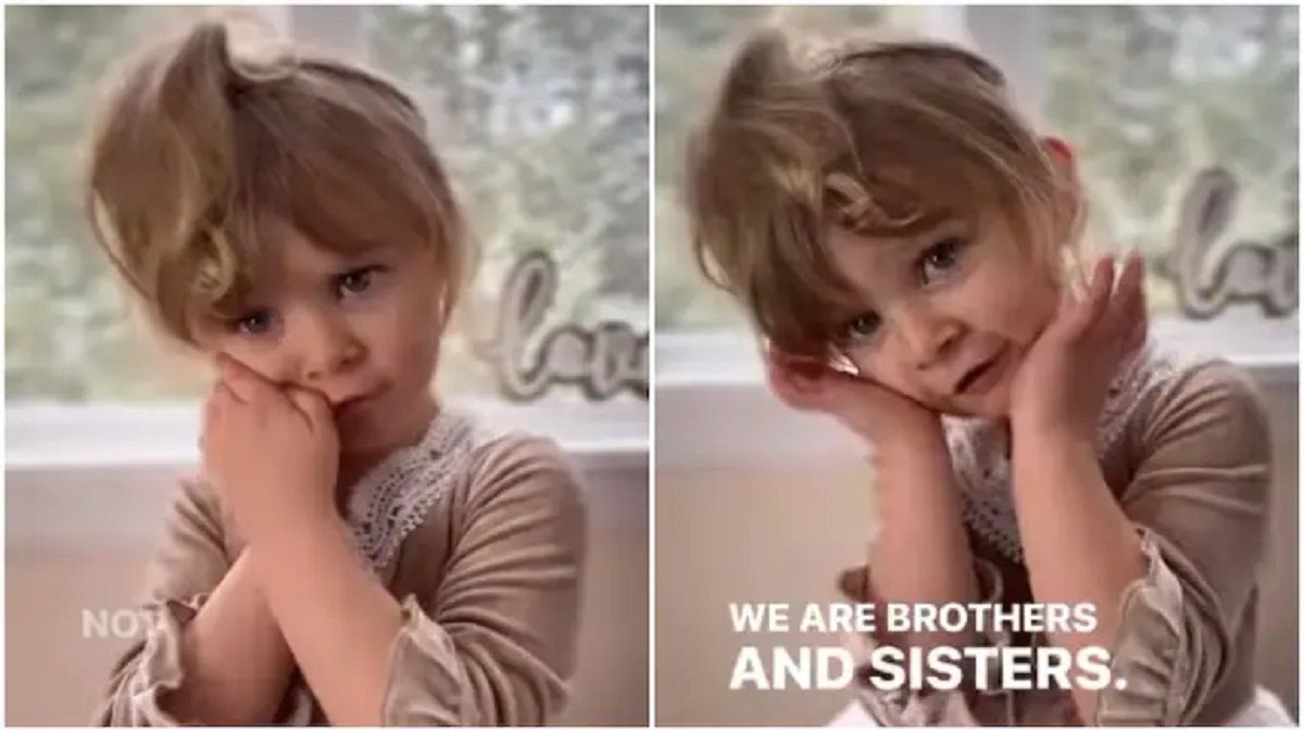 The video was posted on Instagram by a page called Brittany and Lily and has over 1 million views and 125k likes.
