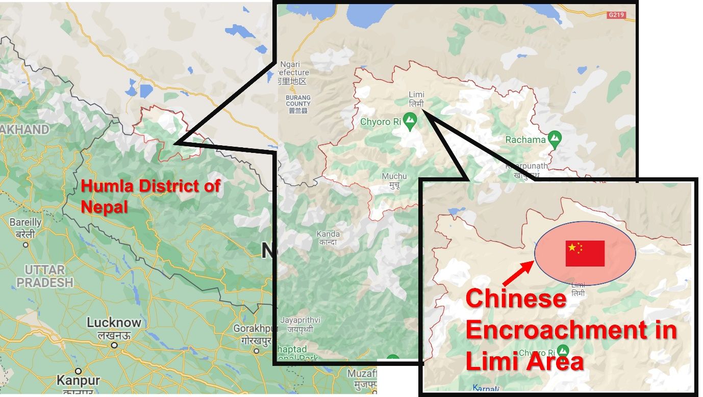 Graphic Representation of Chinese Encroachment in Nepal (Image Credit- India.com