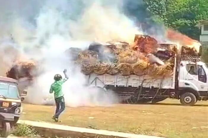 Kerala Man Drives Burning Truck to Safety, Earns Praise From Netizens | Watch Dramatic Video