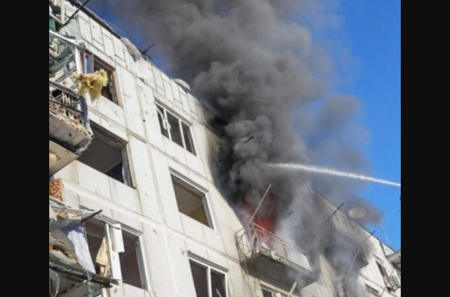 Viral Video: Missile Hits High-Rise Apartment in Ukraine Capital Kyiv