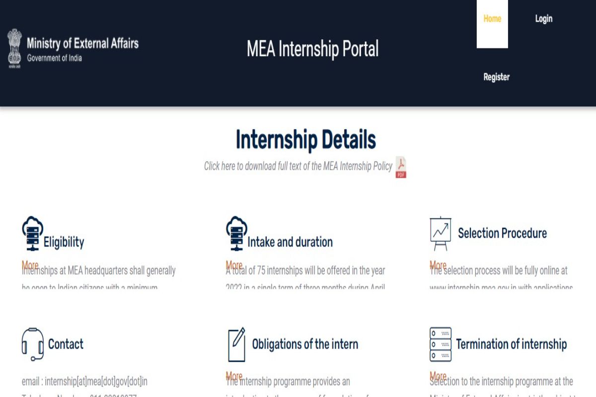 MEA Recruitment 2022 Today is Last Date to Apply For 75 Intern Posts