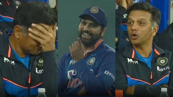 Rahul Dravid Reaction | Ind vs SL: Rahul Dravid-Rohit Sharma Reaction ...