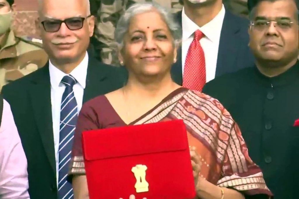 Nirmala Sitharaman Ditches Red, Chooses an Orange Handloom Saree For Union Budget 2022 Presentation - See Pics