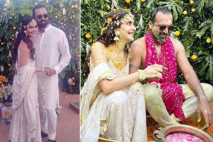 Karishma Tanna's Dreamy Haldi Pics Go Viral, Bride-To-Be Looks Stunning In White Ensemble