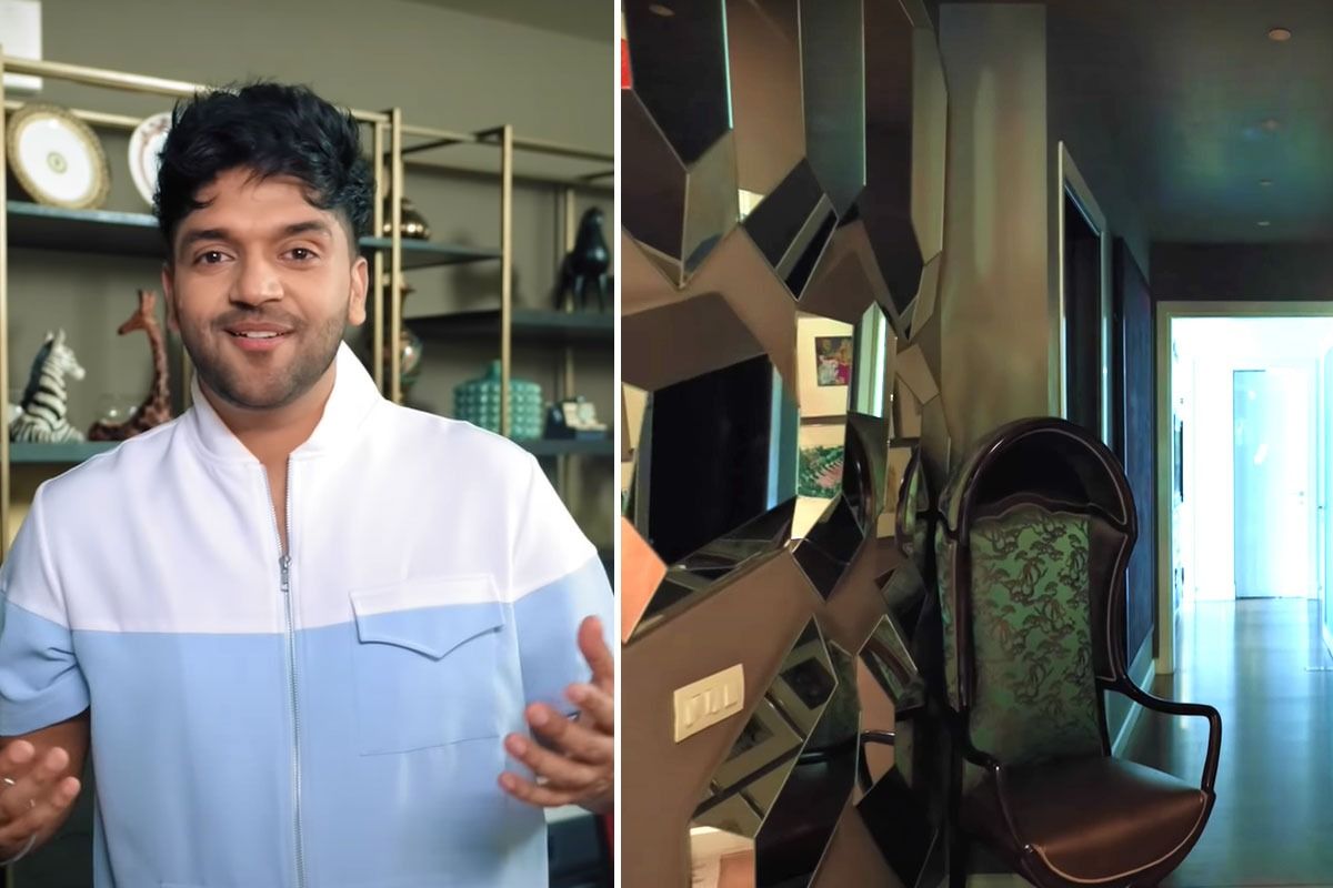 Guru Randhawa’s Home is All About Vibrant Colours, Mirror And Worldly Art Works. Picture Credits: Youtube