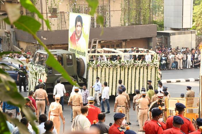 Lata Mangeshkar' Last Rites: Mumbai Police Ups Security at Shivaji Park, Issues Traffic Advisory